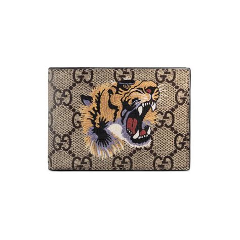 gucci tiger embossed wallet|Gucci wallet men tiger.